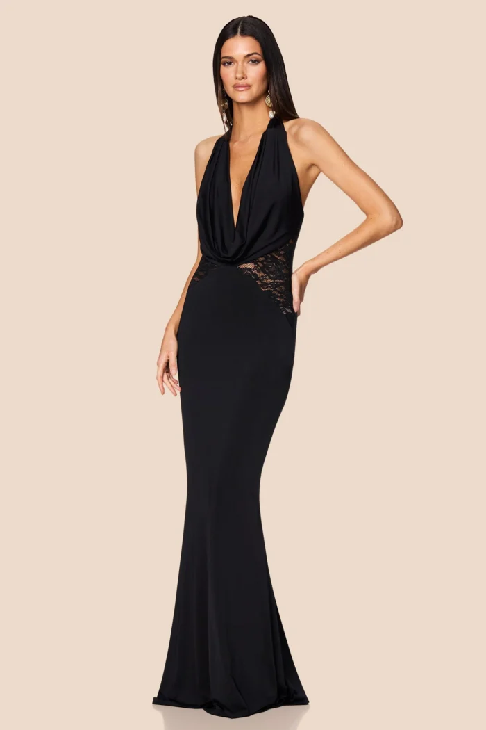 robe soiree marmello noire